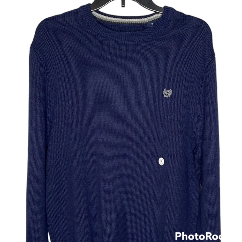NWT M Chaps Crewneck Sweater Navy‎ Blue Mens